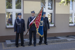 Poczet sztandarowy ochotnicznej straży pożarnej