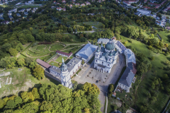 Widok z drona na Bazylikę Najświętszej Maryi Panny w Chełmie