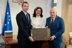 Od lewej: Bartłomiej Szajnej, Sabina Bober, Jarosław Stawiarski