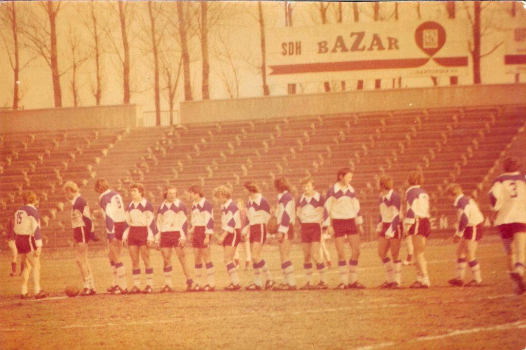 zdjęcie zrobione Przed meczem ligowym (1976) na stadionie Lublinianki