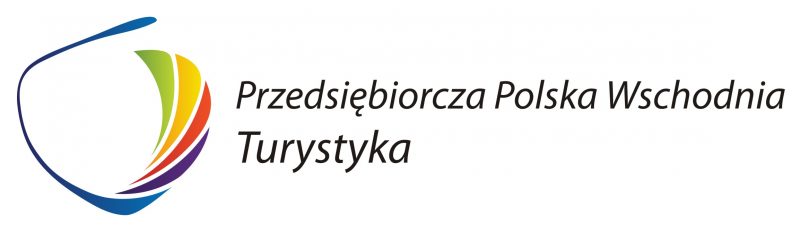 logotyp programu przedsiębiorcza Polska Wschodnia Turystyka, przedstawiający ramy Polski, z wyszczególnieniem Polski Wschodniej