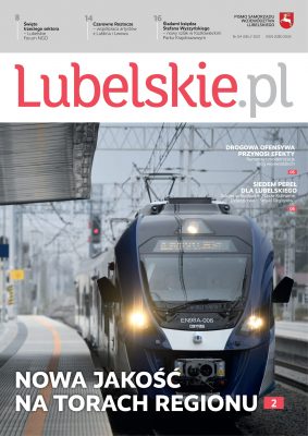 Okładka Lubelskie.pl - Pociąg stojący na stacji PKP