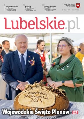 Marszałek Województwa Lubelskiego ze Starostą Lubelskim podczas Dożynek 2024