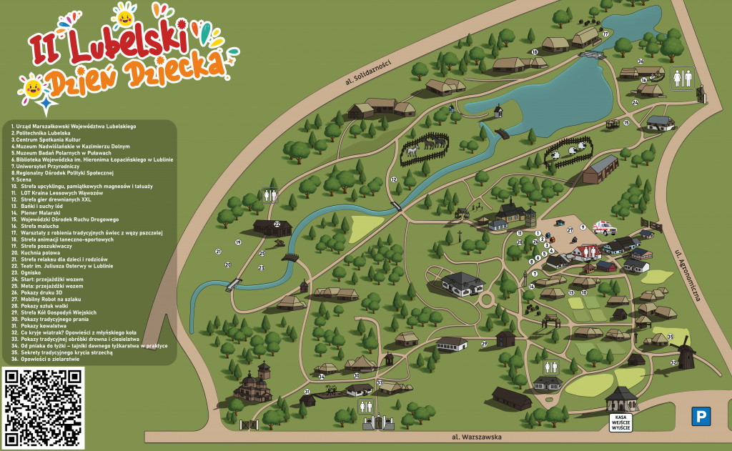 Mapa atrakcji II Lubelski Dzień Dziecka