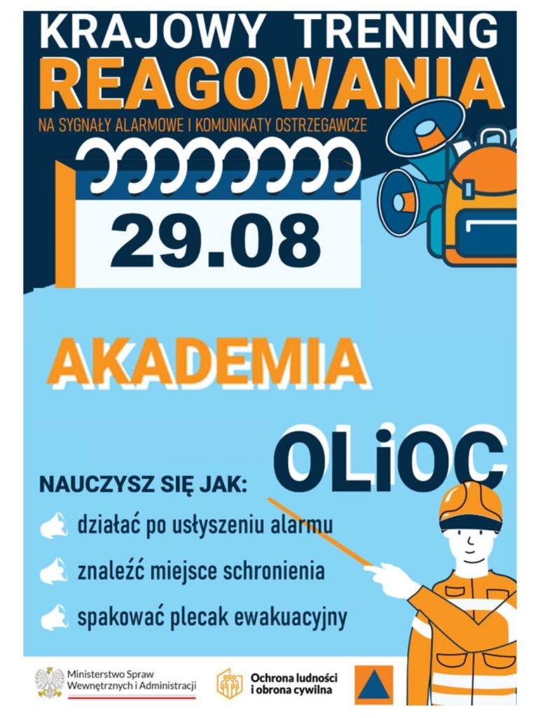 Plakat do wydarzenia "Akademia OLiOC".
